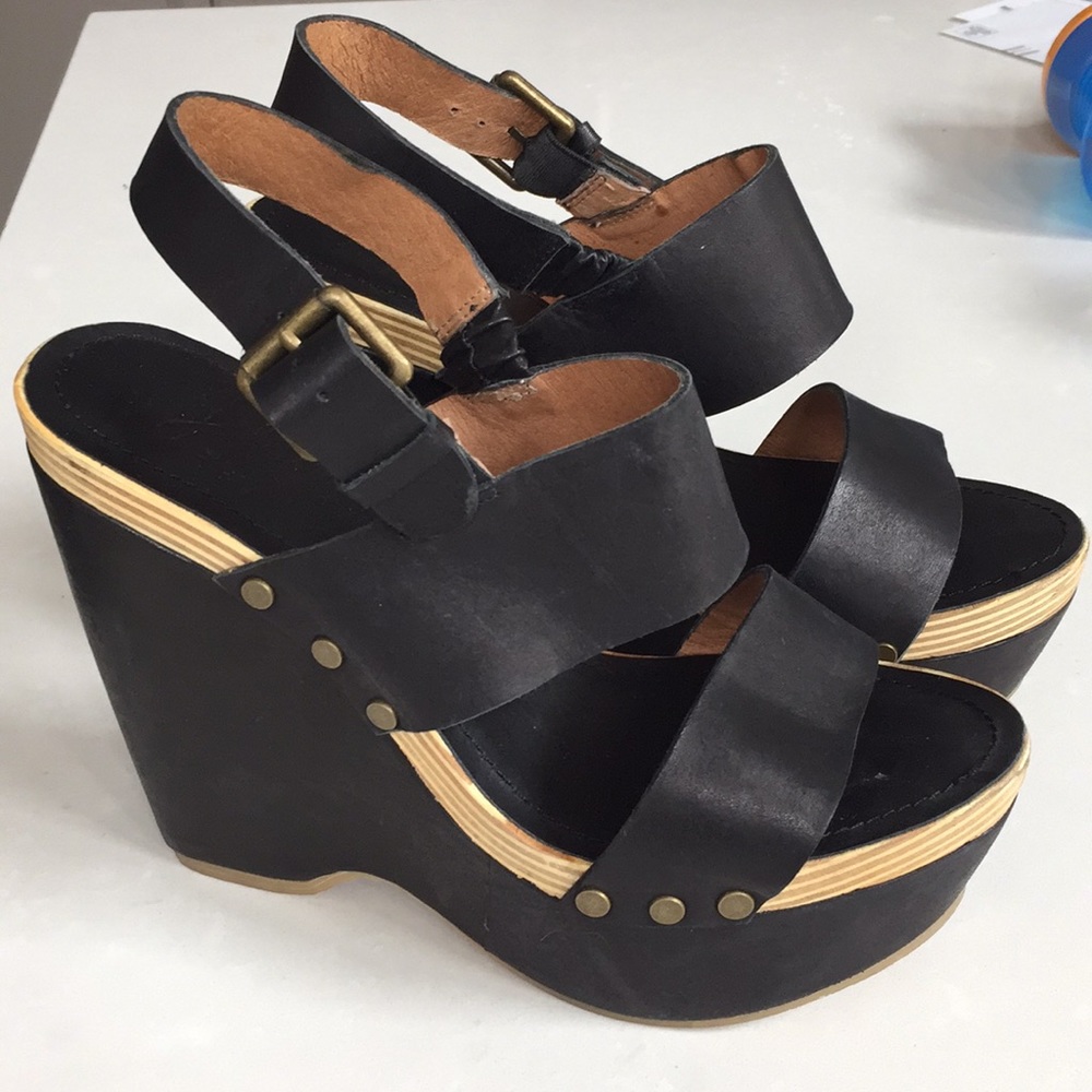 Joie Leather Wedge
